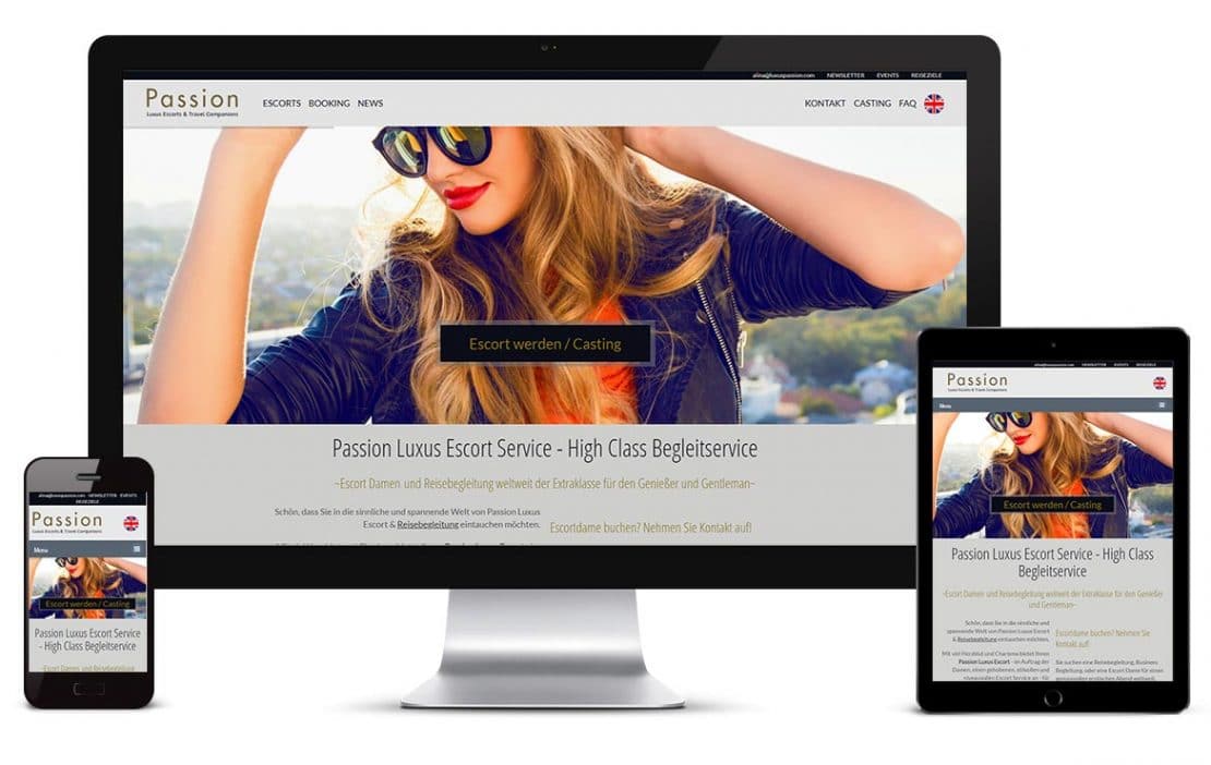 Escort Webdesign für Escort Agenturen